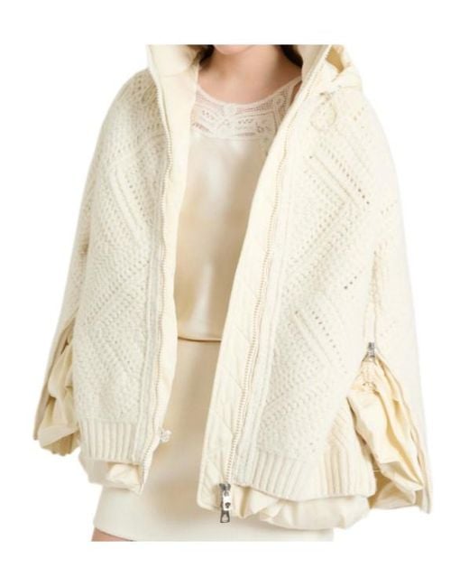 Ermanno Scervino Natural Long-Sleeve Casual Jacket