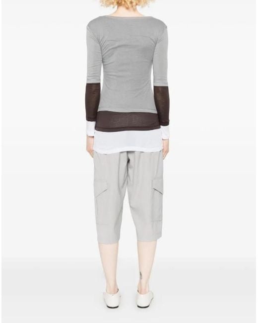 GIMAGUAS Gray Gemma Layered Mini Dress