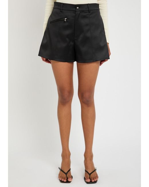J.W. Anderson Black Tailored Satin Shorts