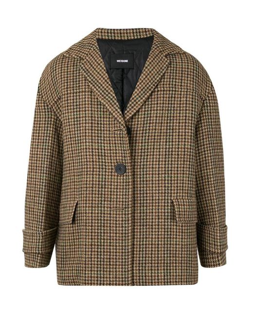 we11done Brown Thousand Bird Suit Jacket for men