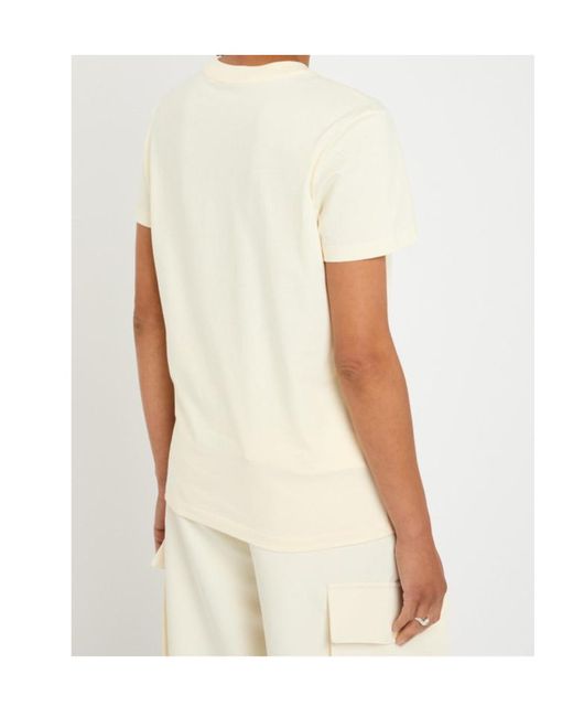Moncler White Logo-Appliquéd Cotton T-Shirt
