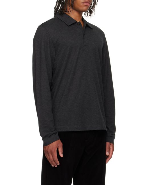 Ferragamo Blue Ferragamo Long Sleeved Polo Shirt for men