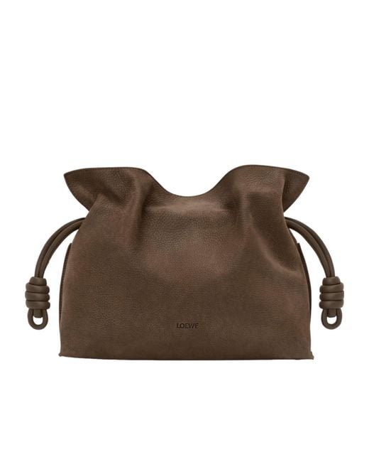 Loewe Brown Medium Flamenco Clutch