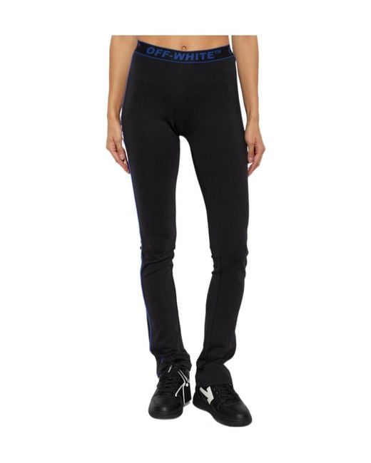 Off-White c/o Virgil Abloh Black Elastic-Waist Trousers