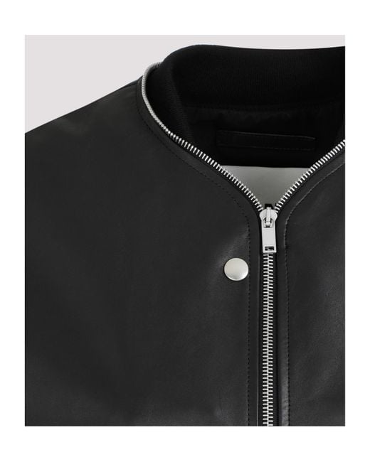 Jil Sander Black Leather Jackets