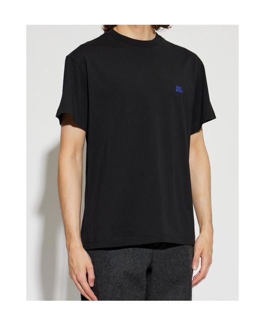 Jil Sander Black Logo Regular-Fit T-Shirt for men
