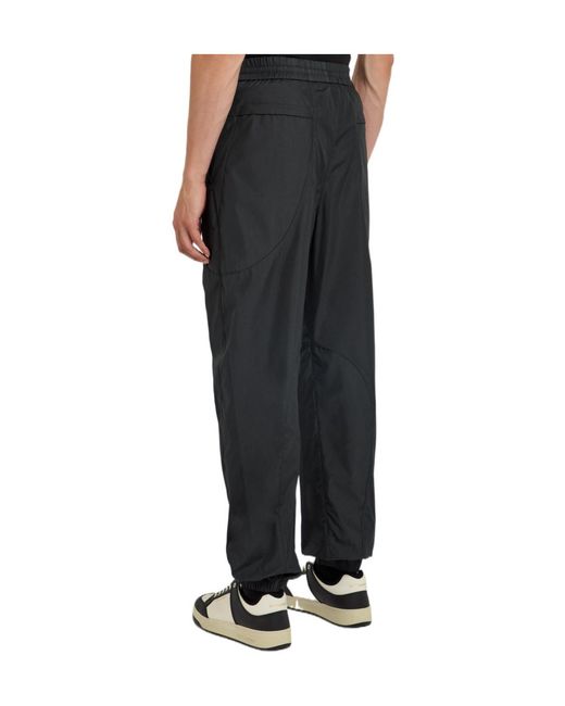 Givenchy Black Panelled Cotton-Shell Track Pants for men