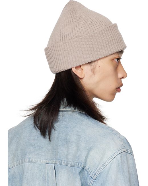 Our Legacy Gray Knit Hat for men