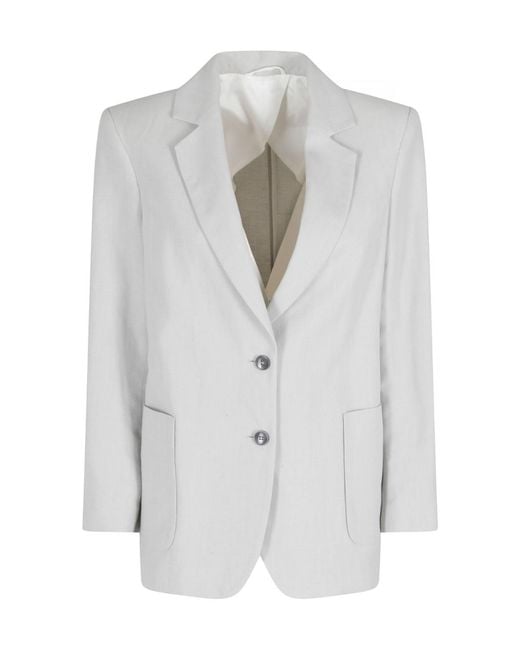 Seventy Gray Single-Breasted Blazer