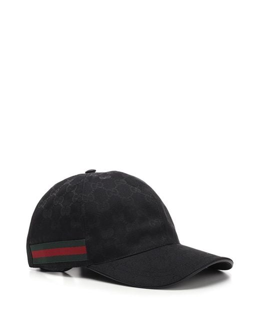 Gucci Black Original Gg Baseball Cap for men