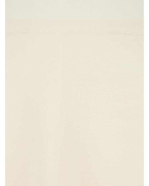 Max Mara White Long Skirt Viscose