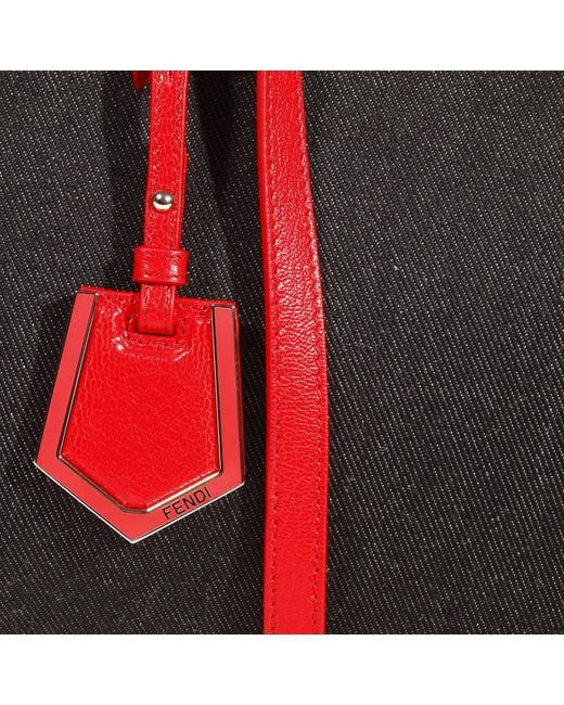 Fendi Red Logo Handbag