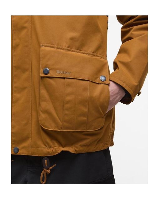Barbour Brown Re-Engineered Wading Spey Showerproof Jacket for men
