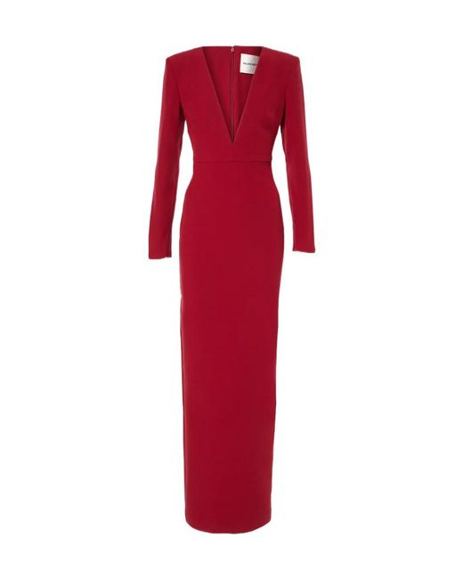 Roland Mouret Red Crêpe Gown