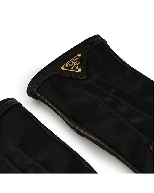 Prada Black Triangle Gloves