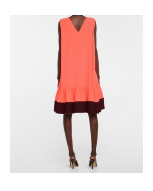 Roksanda Red Fuerza Crepe Mini Dress
