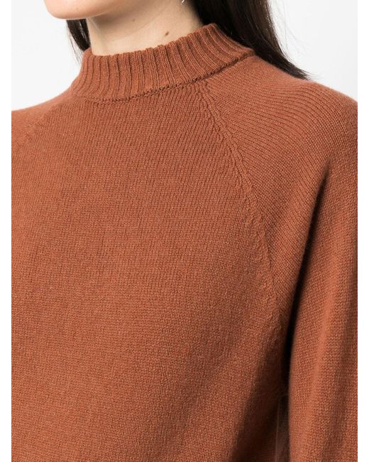 Alysi Brown Long Sleeved Knitted Dress