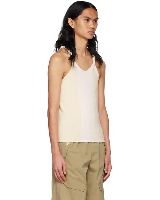 Dion Lee Natural Rope-Detail Tank Top