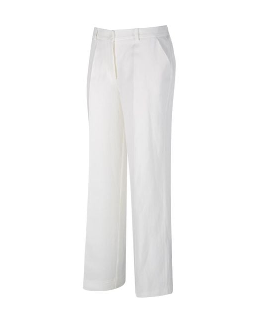 P.A.R.O.S.H. White P.A.R.O..H. Raisa Tailored Pants