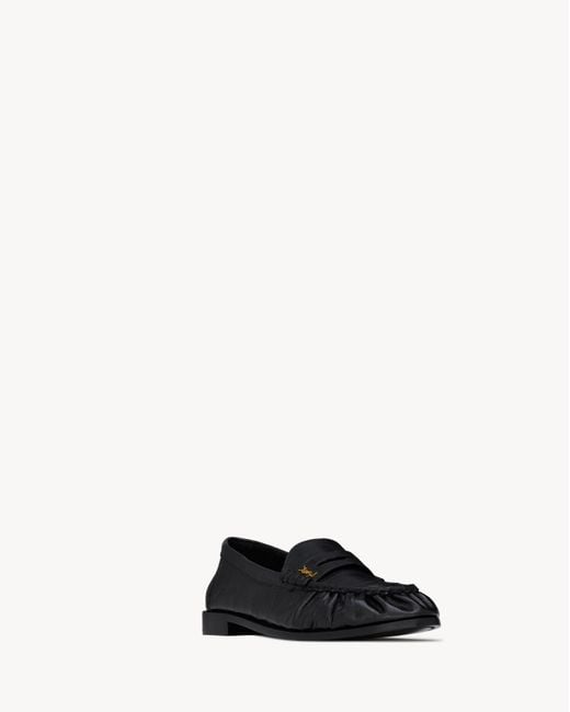 Saint Laurent Black Le Loafer Supple for men