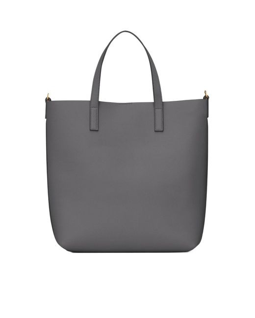Saint Laurent Gray Toy Logo-Print Tote Bag
