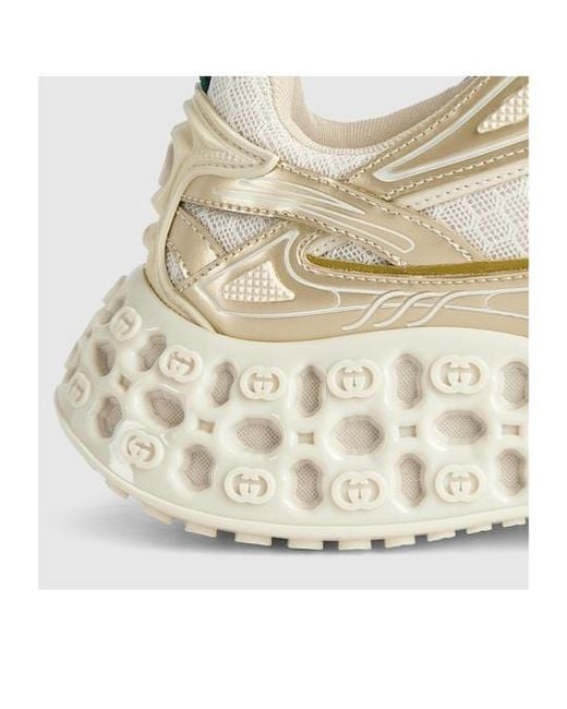 Gucci Natural Cub3D Sneaker, Size 34 It