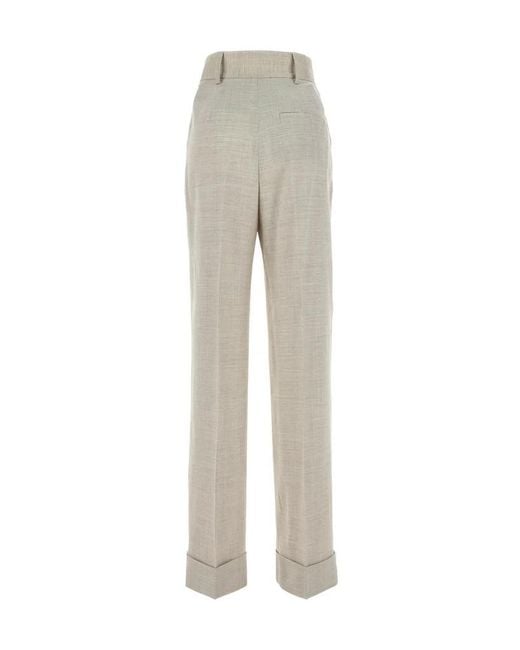 Philosophy Di Lorenzo Serafini Gray High-Waist Straight Leg Trousers