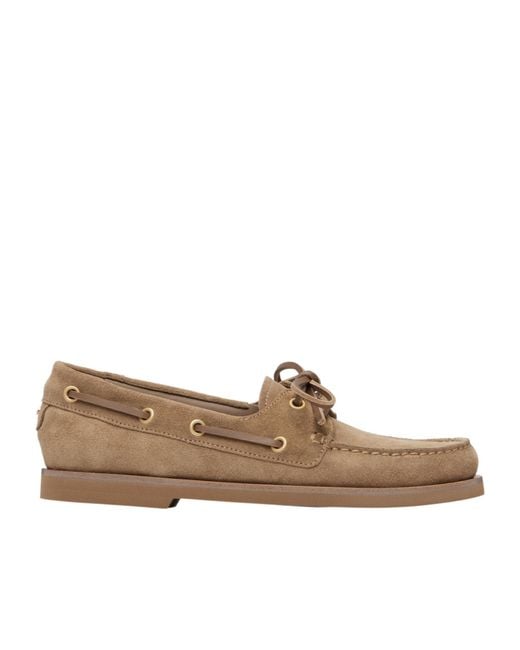 Gianvito Rossi Brown Vandée Boat Shoes