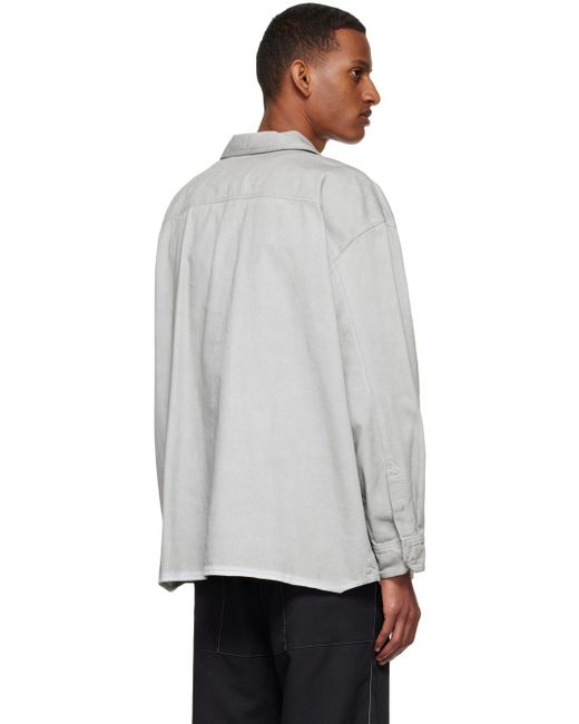 A_COLD_WALL* White Flap-Pockets Cotton Overshirt for men