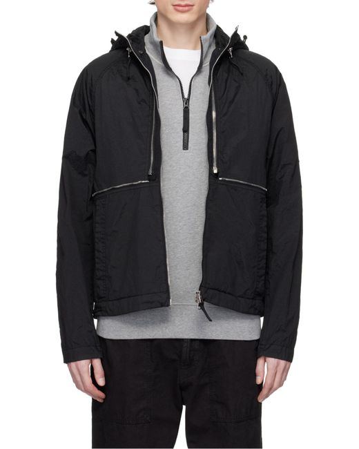 Stone Island Black Watro-Tc Convertible Jacket for men