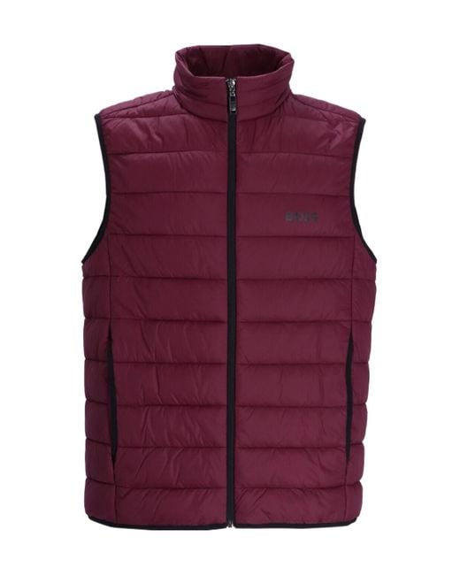 Boss Purple Thor Padded Gilet for men