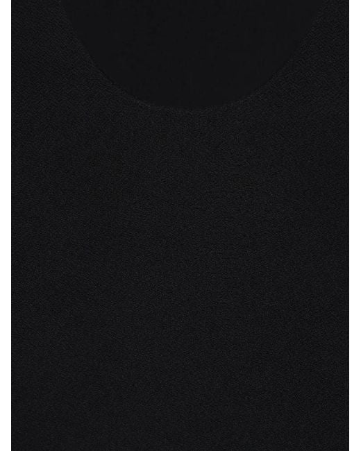 Raquel Diniz Black V-Neck Tie Blouse