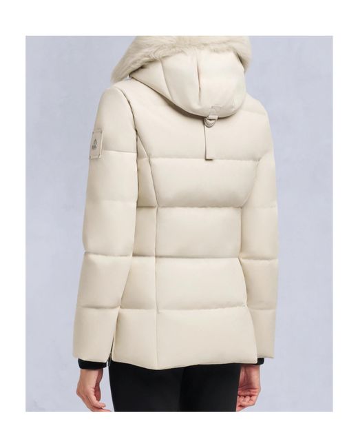 Moose Knuckles Natural Cloud 3Q Sh Hooded Puffer Coat