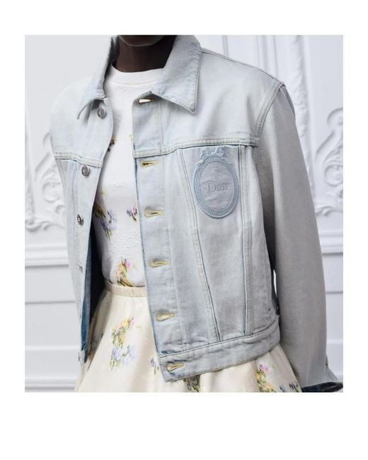 Dior White Short Denim Jacket