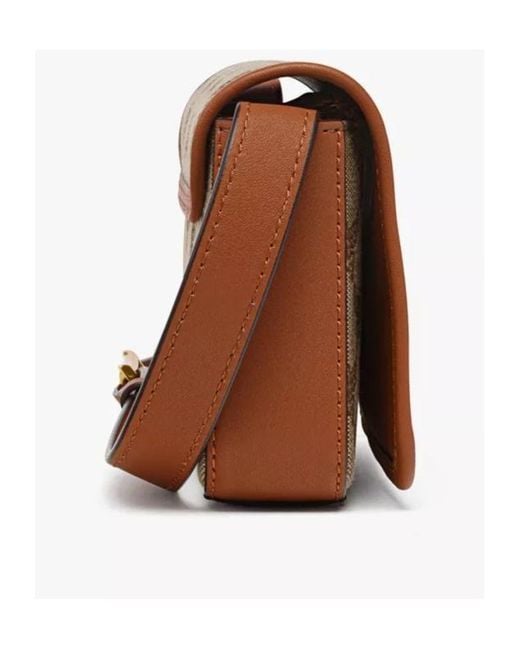 MCM Brown Himmel Lauretos Jacquard Cross-Body Bag for men