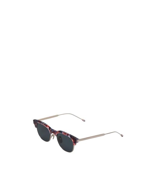 Thom Browne Multicolor Patterned Browline Sunglasses for men