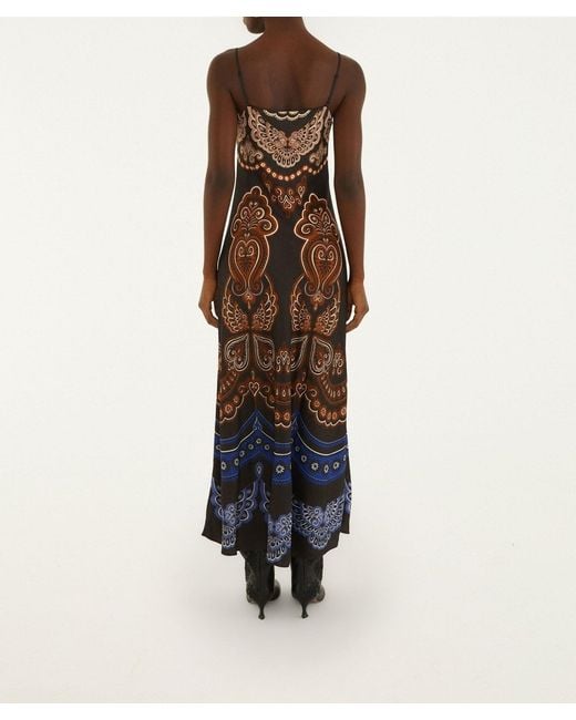 Farm Rio Blue Sleeveless Camisole Maxi Dress