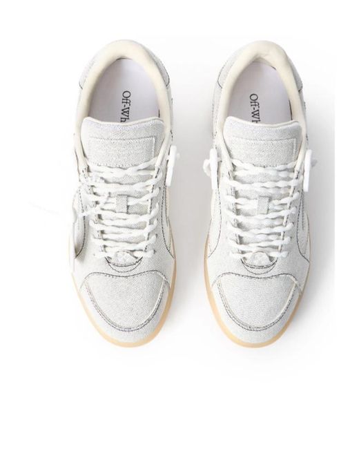 Off-White c/o Virgil Abloh White End Of Play Denim Sneakers for men