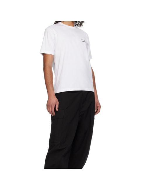 Comme des Garçons White Short-Sleeved T-Shirt for men