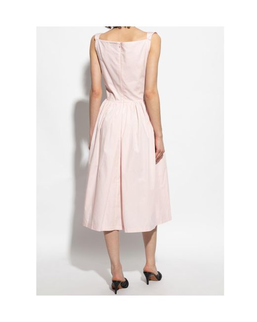 Vivienne Westwood Pink Sunday Sleeveless Midi Dress