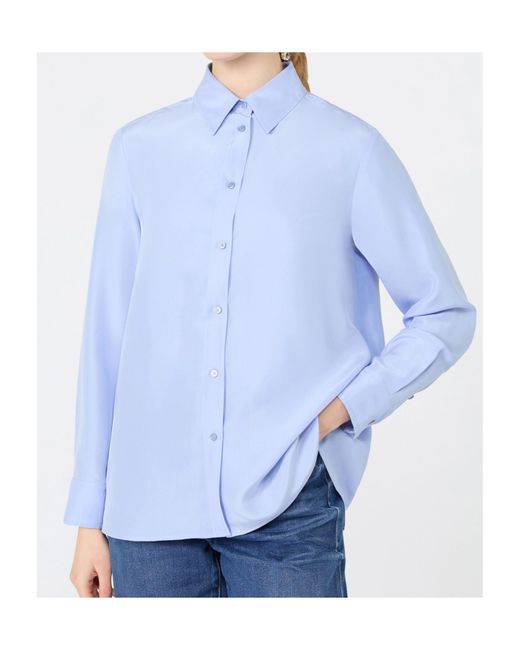 Weekend by Maxmara Blue Collared Long-Sleeved Shirt