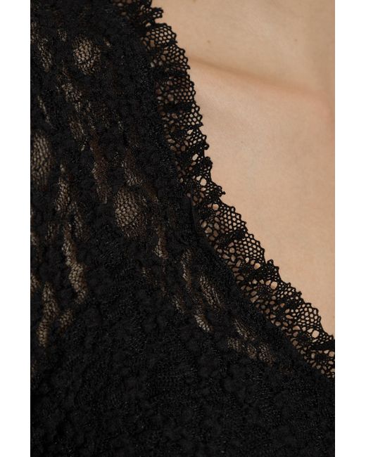 Isabel Marant Black Round Neck Long Sleeve Dress