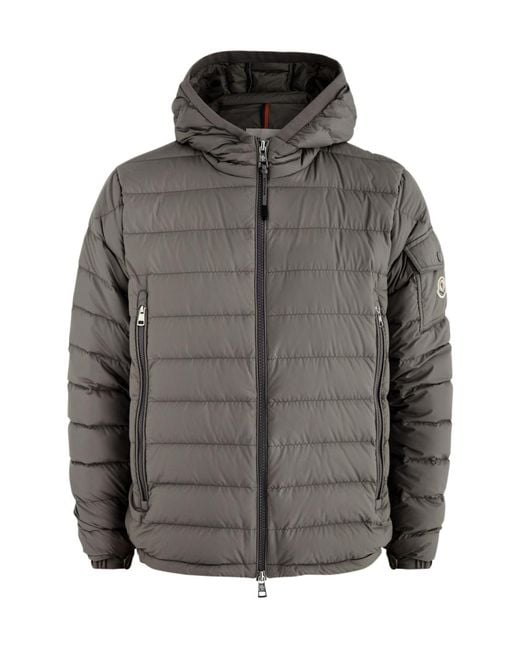 Moncler Gray Galion Quilted Shell Jacket for men
