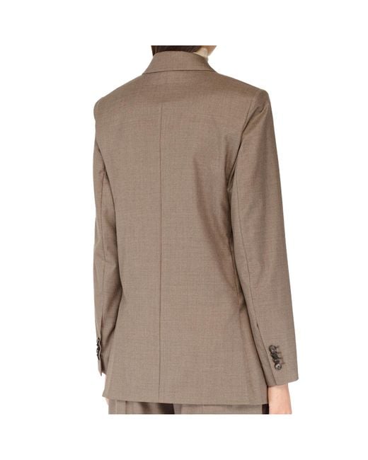 Loro Piana Brown Long-Sleeved Suit Coat