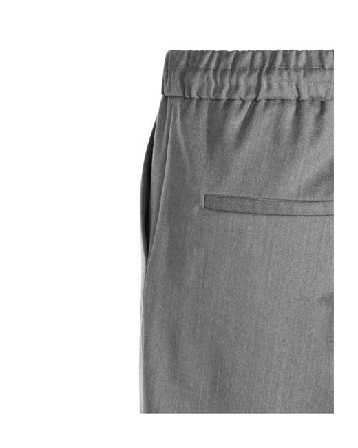 Antonelli Gray Drawstring Waist Pants