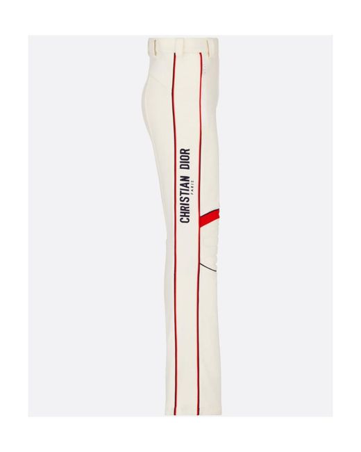 Dior White Horn Casual Pants
