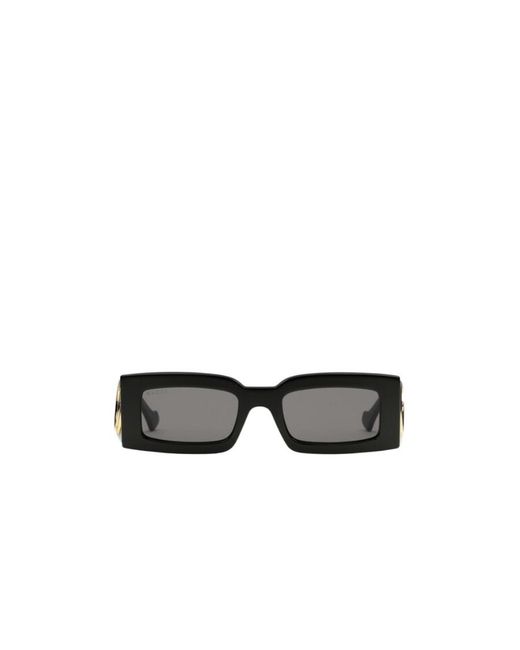 Gucci Multicolor Eyewear Gg Plaque Rectangle Frame Sunglasses