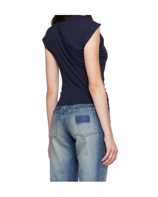 Vivienne Westwood Blue Orb Logo Sleeveless Top