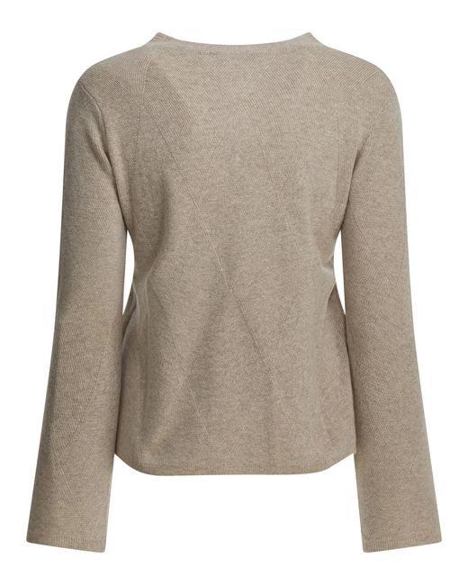 Max Mara Brown Textured Sweater