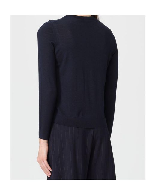 Boss Blue Virgin Wool Sweater
